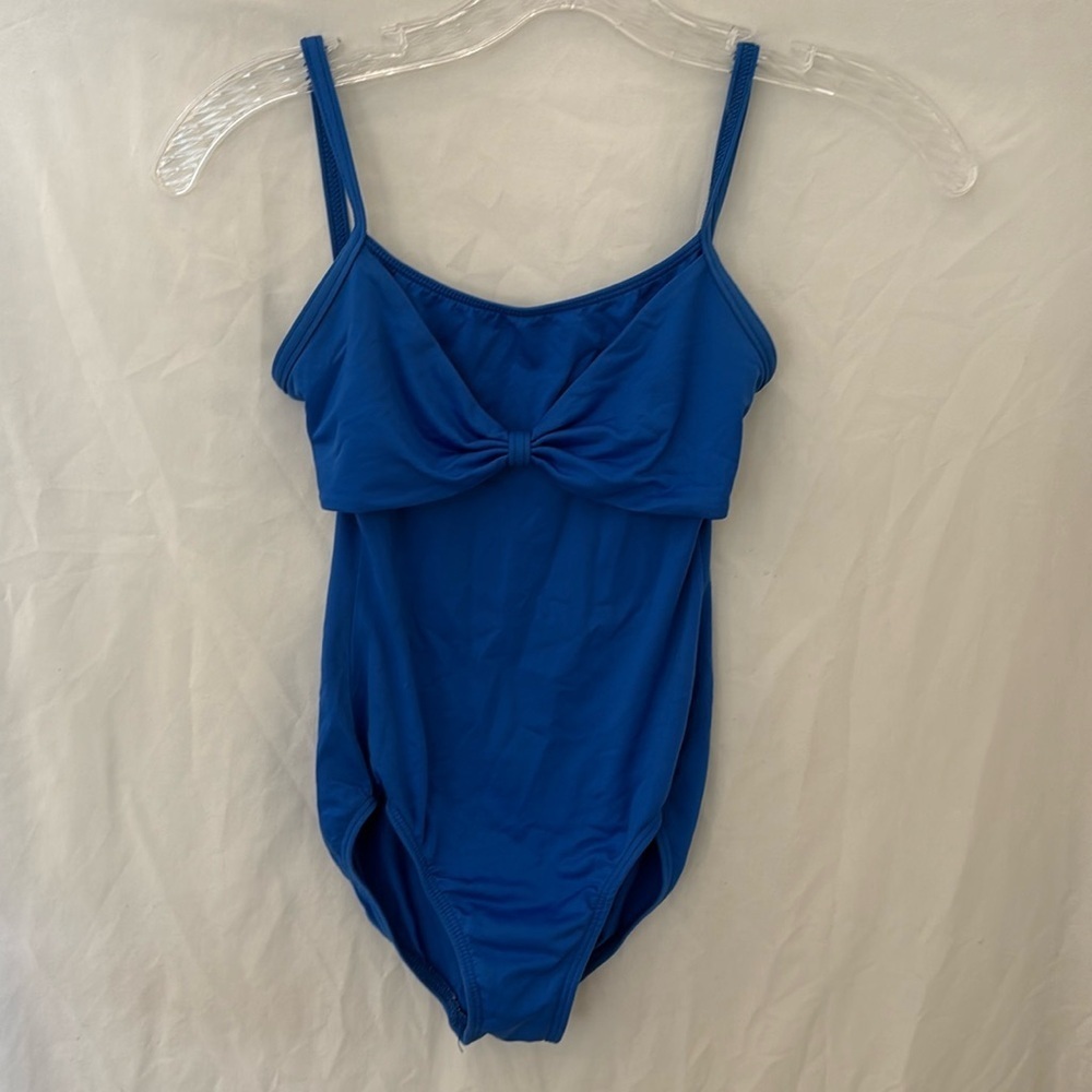 Motionwear leotard royal blue petite adult
